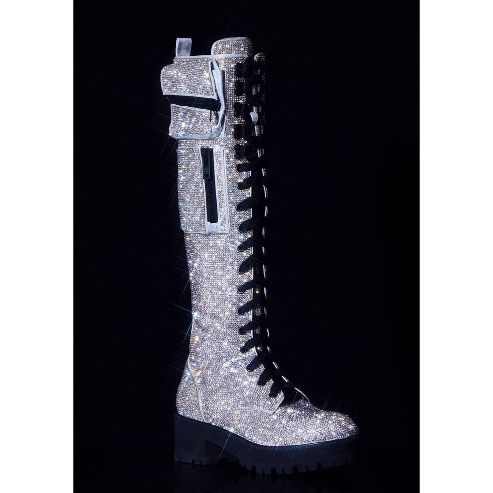 Icy Bling Brigade Boots - Dolls Kill / Club Exx